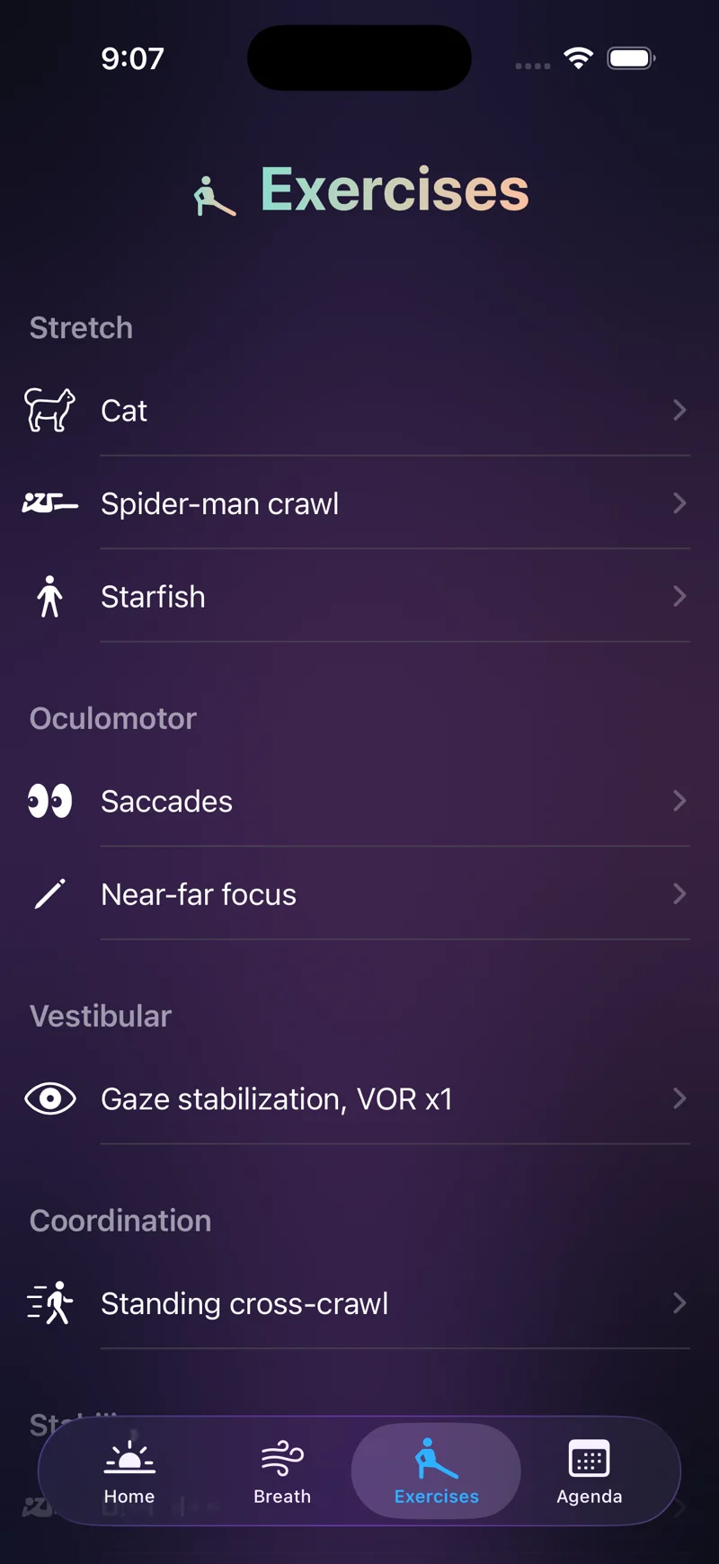 Exercise library